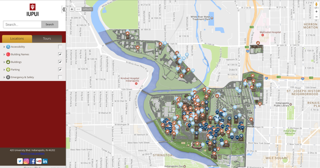 IUPUI Campus Map